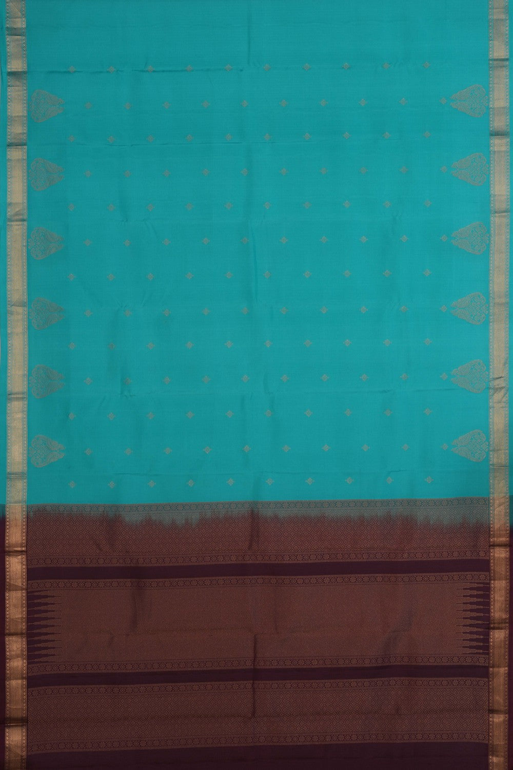 Image of Sea Green South Silk Saree